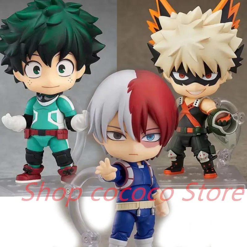 Set De 3 Figuras De Anime My Hero Academia – Midoriya, Todoroki Y Bakugou De 10 Cm, PVC Look Up, Coleccionable