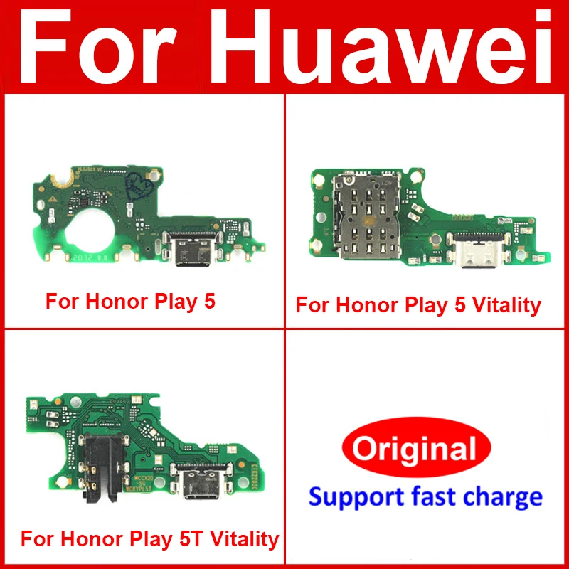 Per Huawei Honor Play 5 5T Youth Lite 5T Vitality 5G Usb Charging Dock Board Usb Charger Port Board Connector Flex Cable Parts