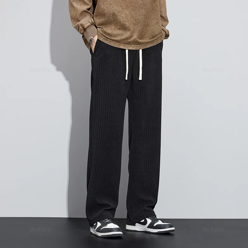 【TREEMINGBIRD】韓国人気◆Washing Velour Corduroy Pants Marilyn Straight Pants In Fine Wale Stretch Corduroy - Vine