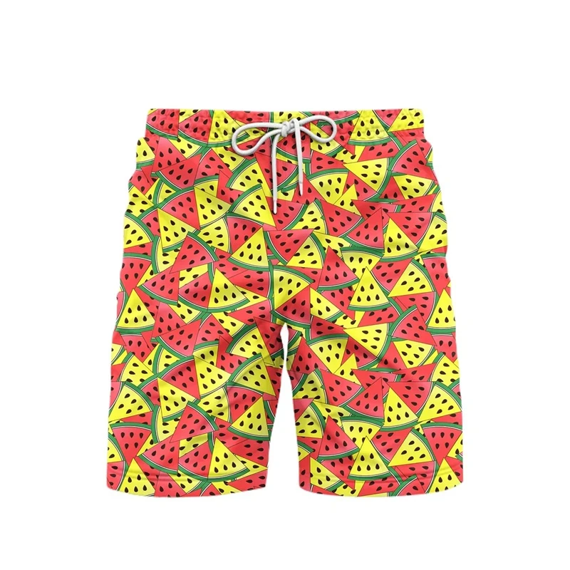 Cartoon Cute Pineapple 3d Printed Shorts For Men Fruit Watermelon Casual Beach Shorts Quick Dry Fashion Streetwear Short Pants 3