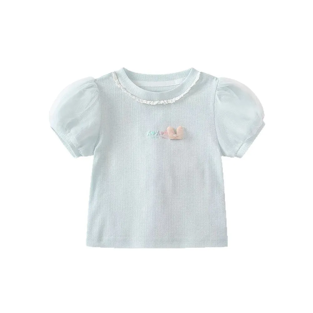 Solo Leveling Mädchen Kurzarm Sommer Baumwolle Nette Baby Mädchen Stilvolle Dreidimensionale Blume kinder T-shirt Kleidung – Detail 4