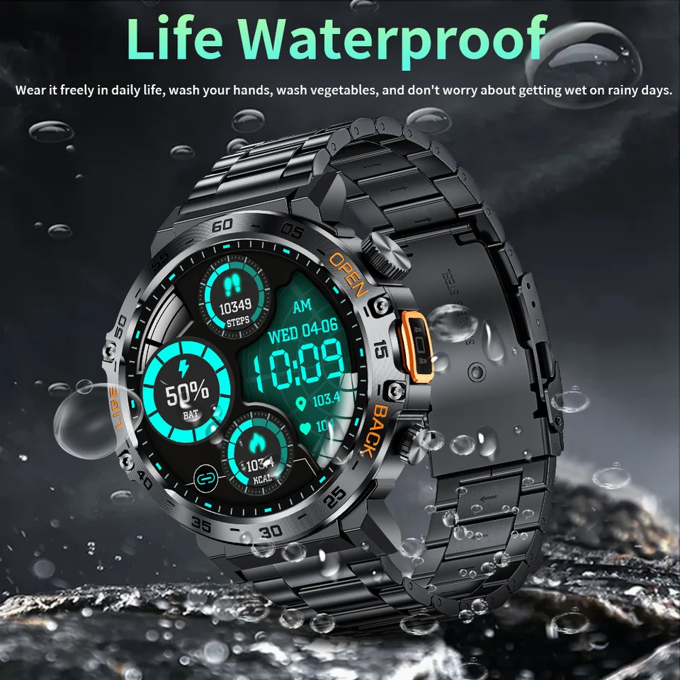 LIGE 2024 Waterproof Smart Watch for Fitness