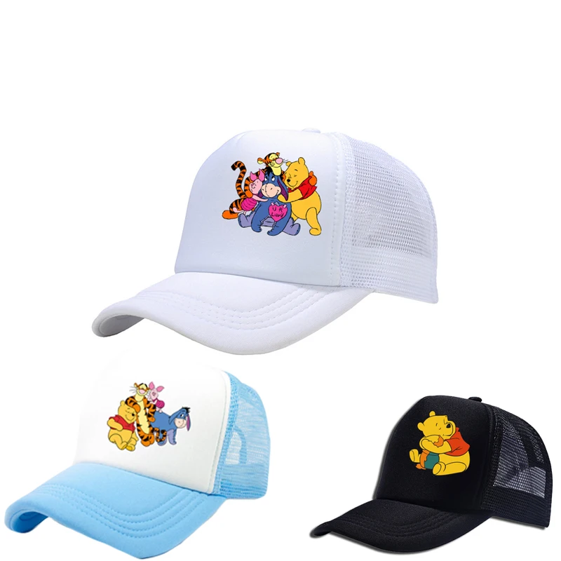 

Winnie The Pooh Children's Hat Baseball Cap Spring Autumn New Disney Hat for Boys Girls Cap Kids Outdoor Sports Peaked Cap 2024