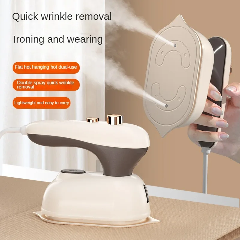 휴대용 2 인 1 미니 다리미, 휴대용 스팀 다리미, 비즈니스 및 가정용 건식 및 습식 다림질용, 원단 주름 제거 휴대용 2 인 1 미니 다리미, 휴대용 스팀 다리미, 비즈니스 및 가정용 건식 및 습식 다림질용, 원단 주름 제거