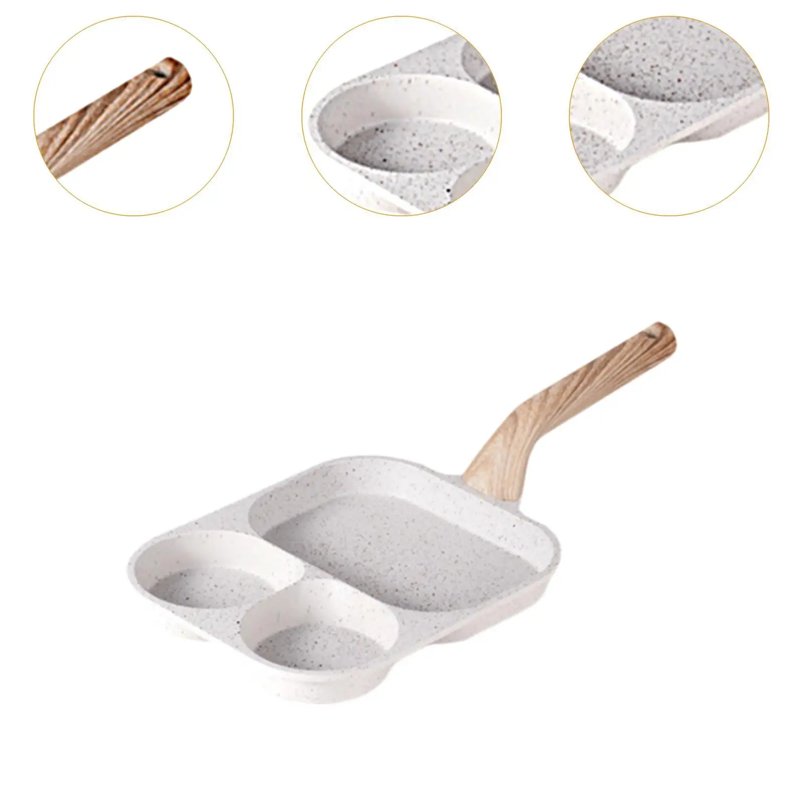 Mini Pancake Pan Egg Cooker Pan Egg Steak Pot Egg Skillet for Breakfast Omelette Skillet for Cooking Frying Steak Vegetable