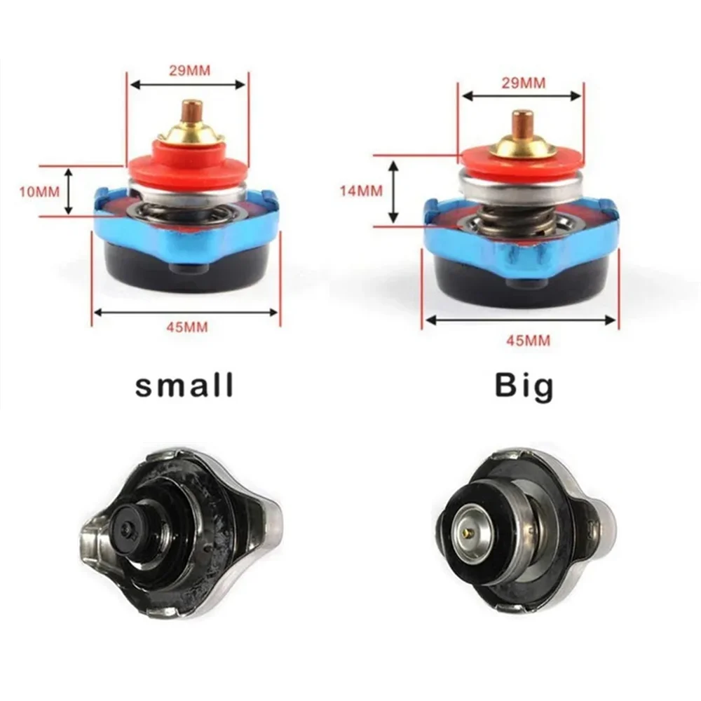 Gas Tank Cover Coolant or Oil Tank Cap Thermost Radiator Cap Tank Cover Water Temperature Gauge 0.9Bar 1.1Bar 1.3 Bar Big or Small Head