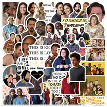 

10/30/50pcs TV Show This is us Graffiti Stickers Decals DIY Guitar Motorcycle Car Phone Bike Skateboard Cool Waterproof Sticker