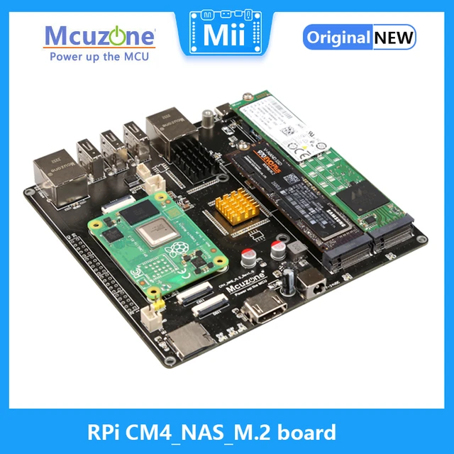 Mcuzone MPS2280 M.2 NVMe HAT for Raspberry Pi 5 takes an up to 22110 Gen3  SSD drive - CNX Software