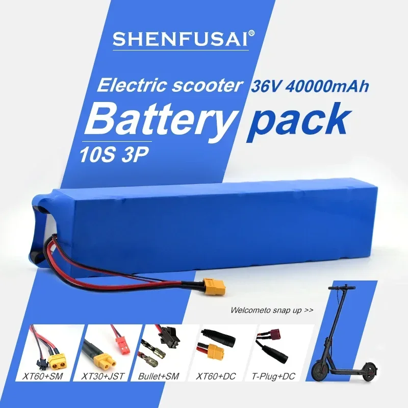 

Lithium ion rechargeable battery 10S3p 36V 500/750W, suitable for Xiaomi electric scooters, motorcycles, and bicycles