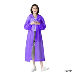 All-Weather Colorful Waterproof Adult Poncho - 2024 Fashion Edition (Purple 1pc)