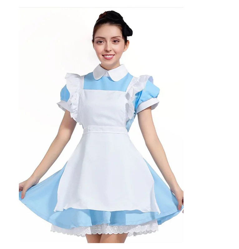 Carnival Themed Maid Costume for Cos Alice in Wonderland Lolita