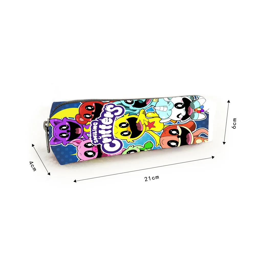 Smiling Critters Smiling Critters Pencil Case 3D Anime Print Pupil Bag Fashion School Supplies for Boy Girl