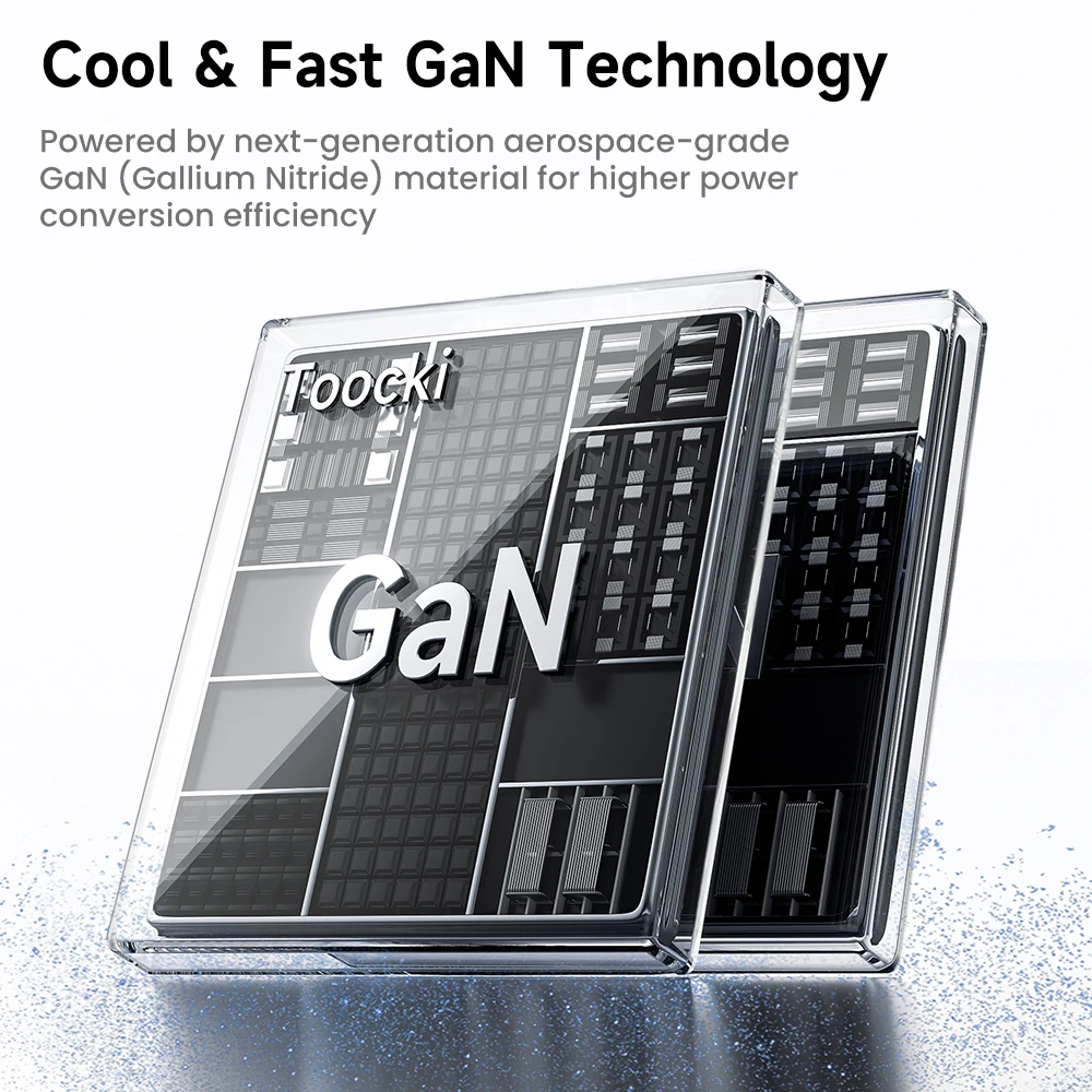 Toocki 67W GaN USB C Charger with KR Plug - Super Fast Charging Capability