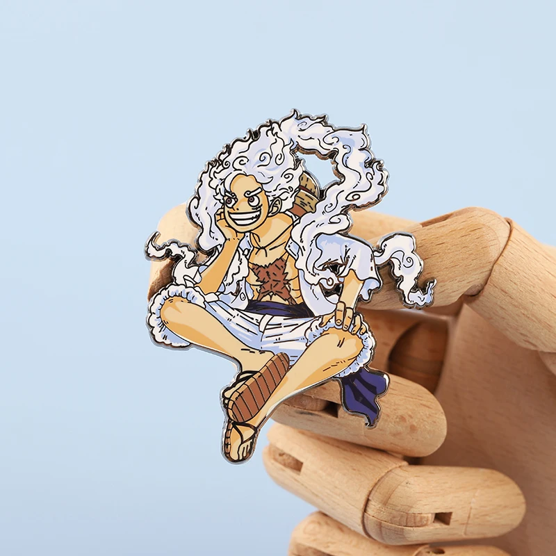 

Anime Game Role Monkey D Luffy Cosplay Metal Badge Brooch Pin Buttons Collection Xmas Gift