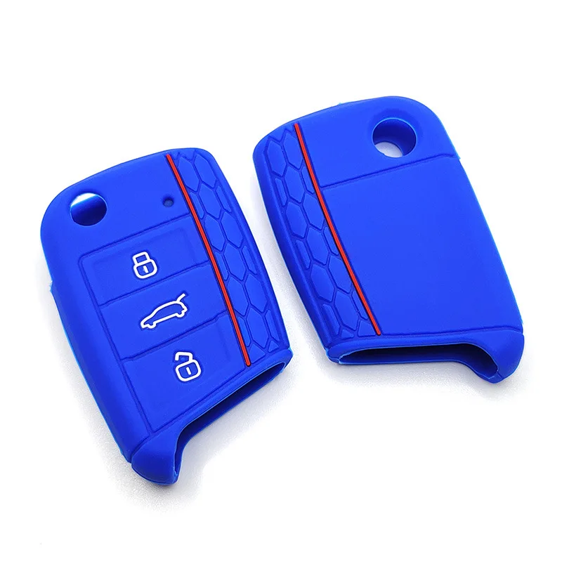 Key Case Cover for VW Golf 7 MK7 VII Tiguan Polo Skoda Octavia A7 Kodiaq Seat Ateca Leon