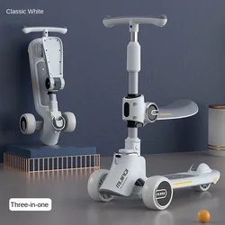 1-12Years Child Scooter Folding Shine Balance Bike Adjustable Height Skateboard 2in1 Baby Stroller Child Scooter Baby Walker Car