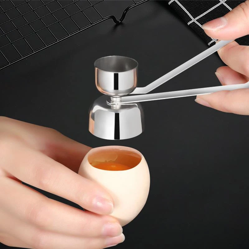 New Metal Egg Scissors Eggshell Opener Eggshell Cutter Double Head Egg