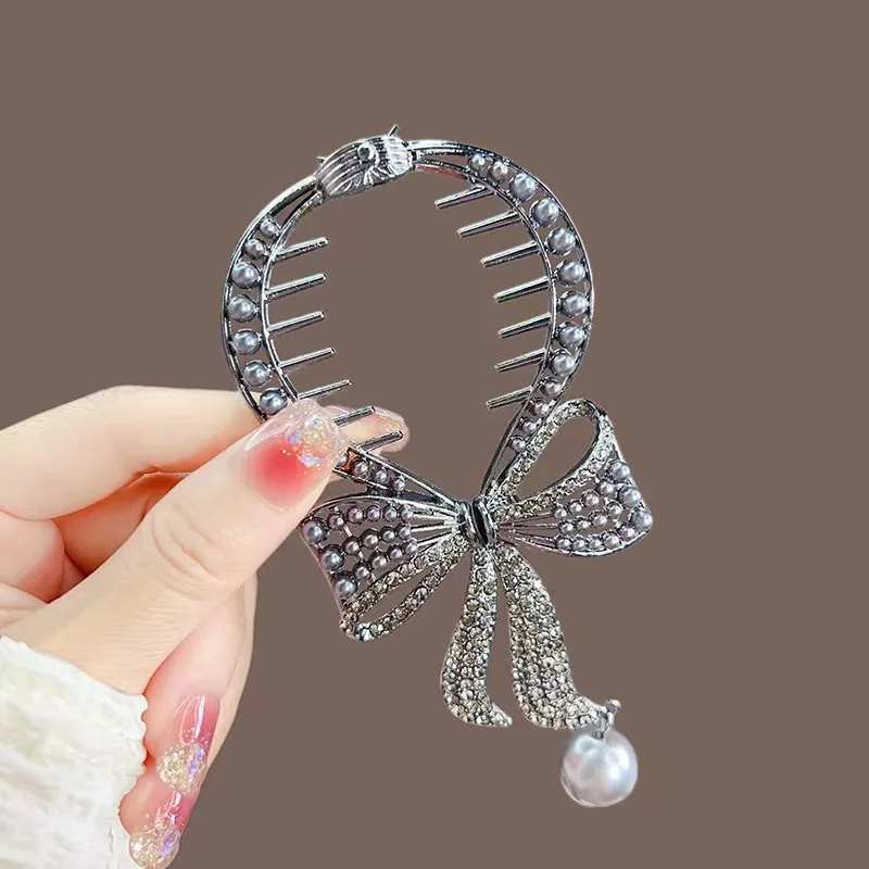 Damen-Haarspange mit Quasten und Strasssteinen, exquisiter Glitzer-Maruko-Stirnband, Haarspange, 2025, Valentinstagsgeschenk für Freundin, Ehefrau – Detail 26