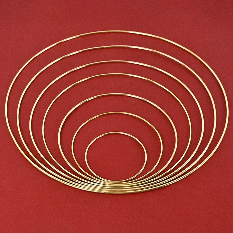10–40 cm Metallkranz-Reifen zum Selbermachen, Blumenrahmen, Drähte, Ringe, zum Aufhängen, Basteln, Weihnachten, Hochzeit, Party, Blumen, Dekoration, Traumfänger – Detail 3