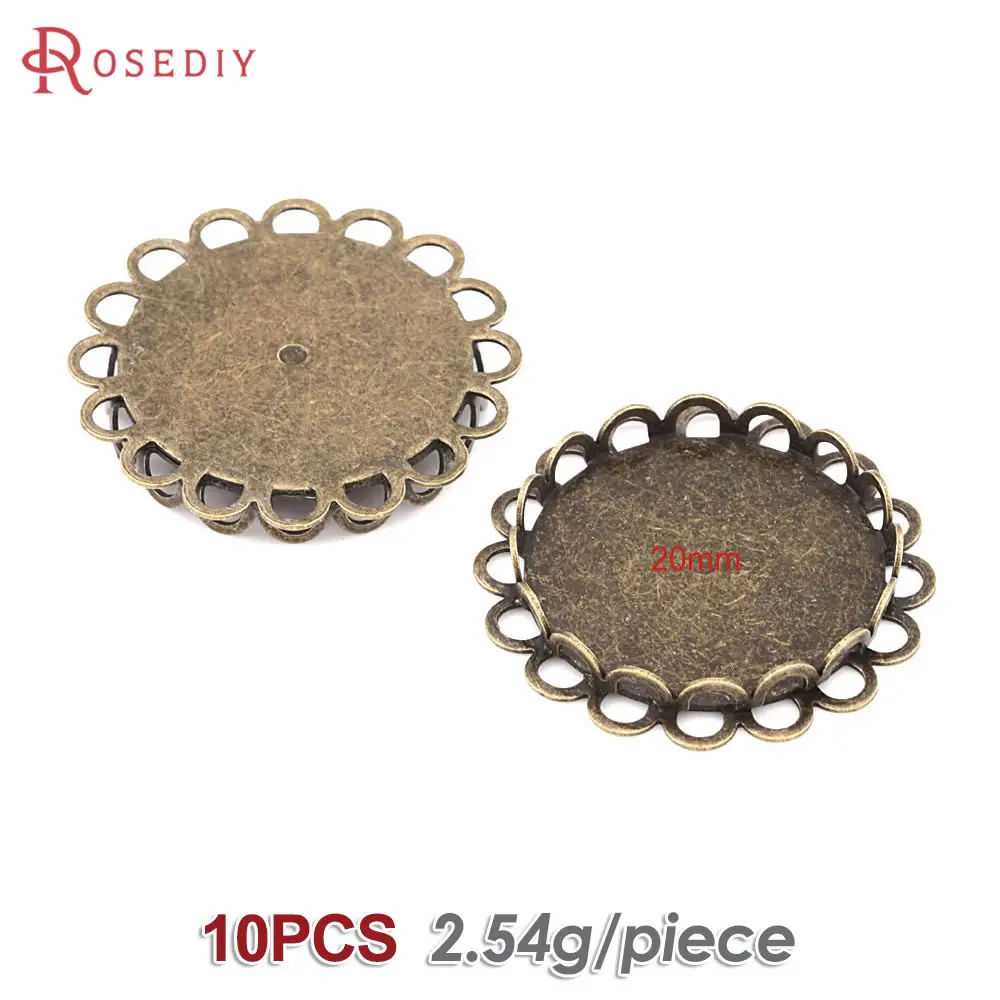 WANM 3 Pezzi Misura 30x40mm cabochon Ovale impostazione