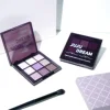 9-color eyeshadow palette | White, purple, silver, pink, black, multi-color series | Waterproof and long-lasting | Essential for 4