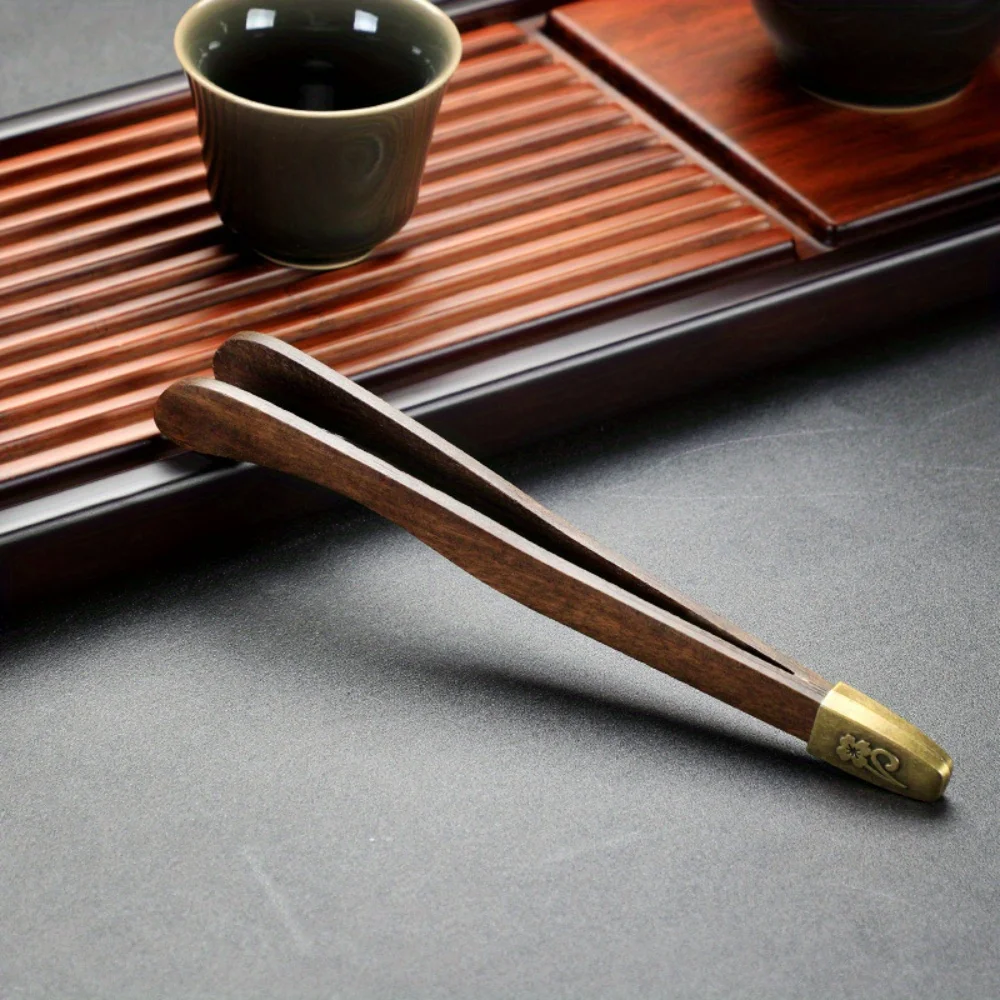 1PC wooden product tea clip, wooden tweezers, anti slip tea cup clip, ceremony accessories set
