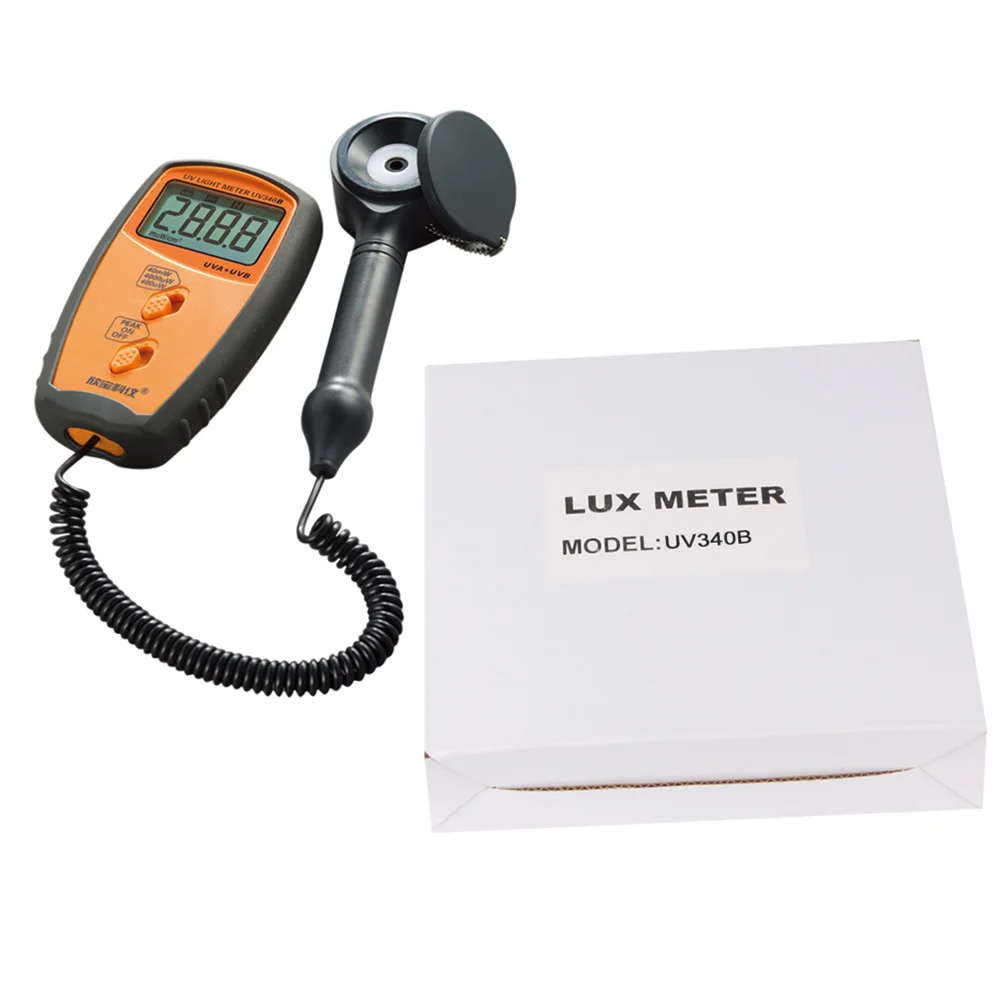 LEERCHUANG UV Radiometers Portable Ultraviolet Radiation Detector Ultraviolet Meter LCD Radiometer Tester Protective Testing 5