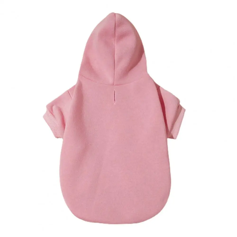 thumbnail image 1 of Sudadera para mascotas Color sólido mantener el calor textura suave moda mascota sudadera con capucha disfraz para otoño, 1 of 5