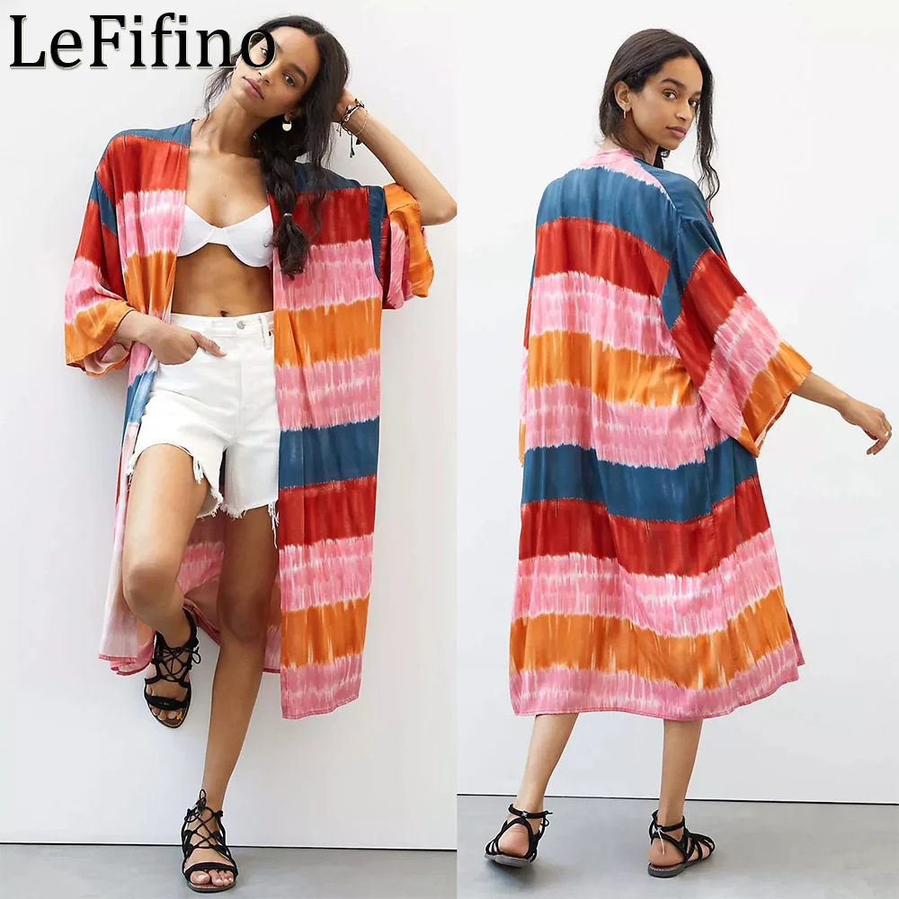 

Горячая Распродажа, летний хлопковый кардиган средней длины, свободный размер, Пляжное Приморское пальто, стандартная накидка на бикини