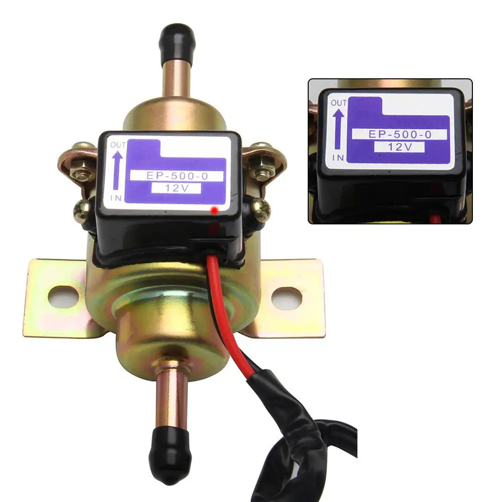 Pompa Carburante Elettronica Per Auto 12V 1.0-1.3A 0.03Mpa-0.04Mpa 110L/H Ep-500-0 Pompa Esterna Parti Universali Modificate