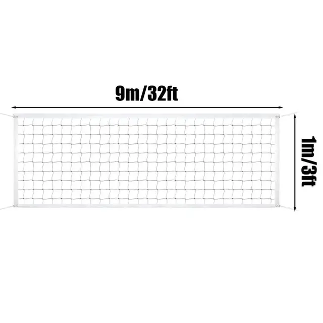 Outdoor Volleyball Net Folding Replacement Mesh For Badminton Lightweight Outdoor Sports Accessory Replacement Net For School 6