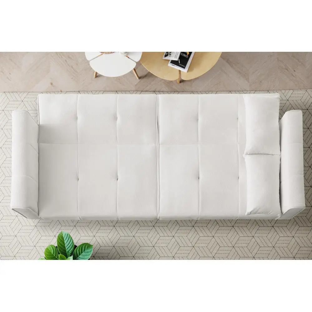 Futon-Schlafsofa, modernes 68-Zoll-Futon-Couch mit umwandelbarem Bett, Schlaf-Wohnzimmermöbel-Futon-Set – passend für kleine Räume – Detail 7