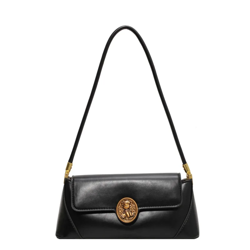 

Light luxury and niche handbag for women, trendy stick bag, fashionable OL underarm bag, retro shoulder bag