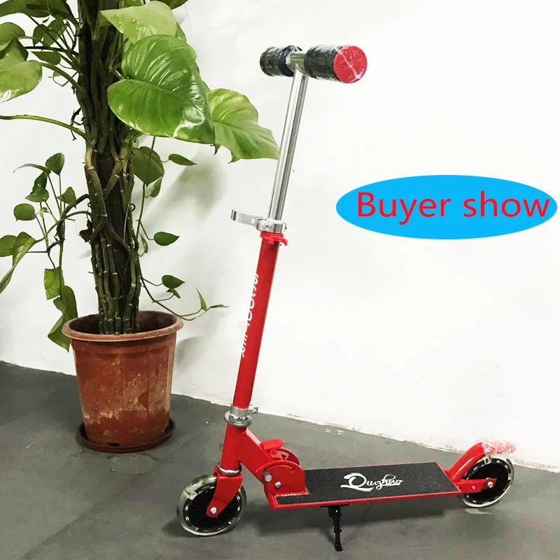 Aluminium Alloy Kick Scooter Adjustable Children's Foot Scooters 2 Wheels Exercise Toys Scooter For Boys Girls Toys Gifts