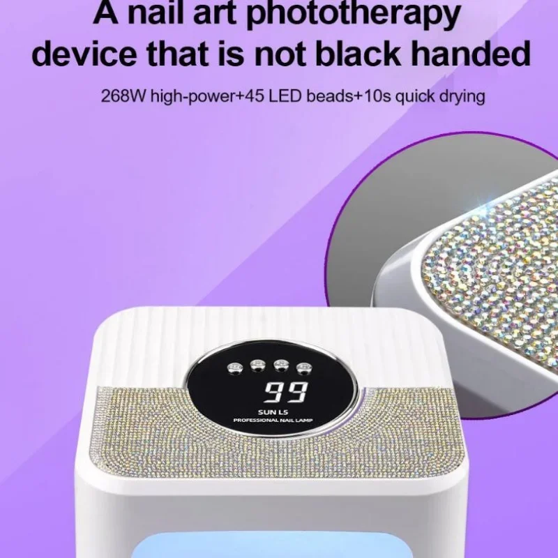 sunL5 260W Professional Nail Dryer 45 eds Nail Dryer UV Lamp for Curing All Gel Nail Polish Motion Sensing Manicure Pedicure ﻿ 6