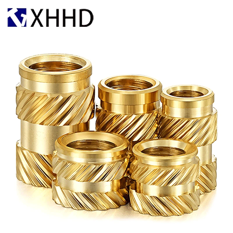 M3 100pcs Brass Insert Nuts Knurled Hot Melt Insetion Heating Molding