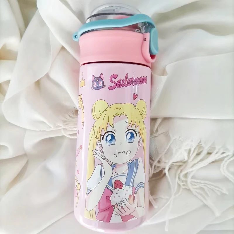 

Sailor Moon Kawaii Thermos Bottle Cute Hot Water Bottle Stainless Cartoon Steel Christma Gift Cup Portable Leakproof Thermos Cup