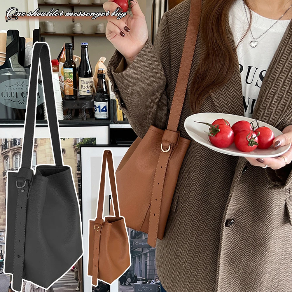 

PU Leather Shoulder Bag Portable Commute Shopping Travel Bag Ideal Gift For Lovers Friends Family