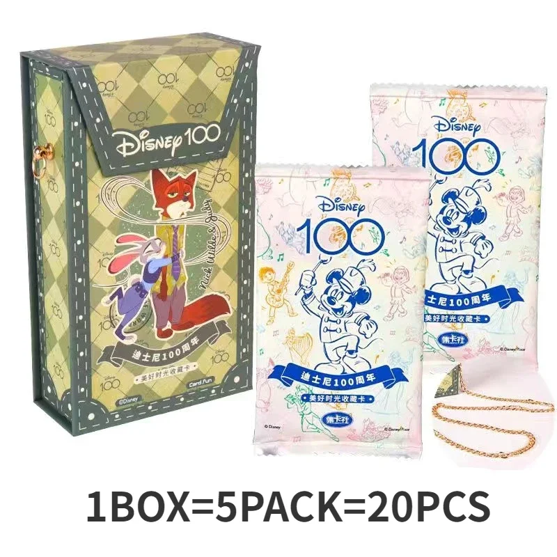Genuine Disney 100 Carnival Series Trading Cards for Children