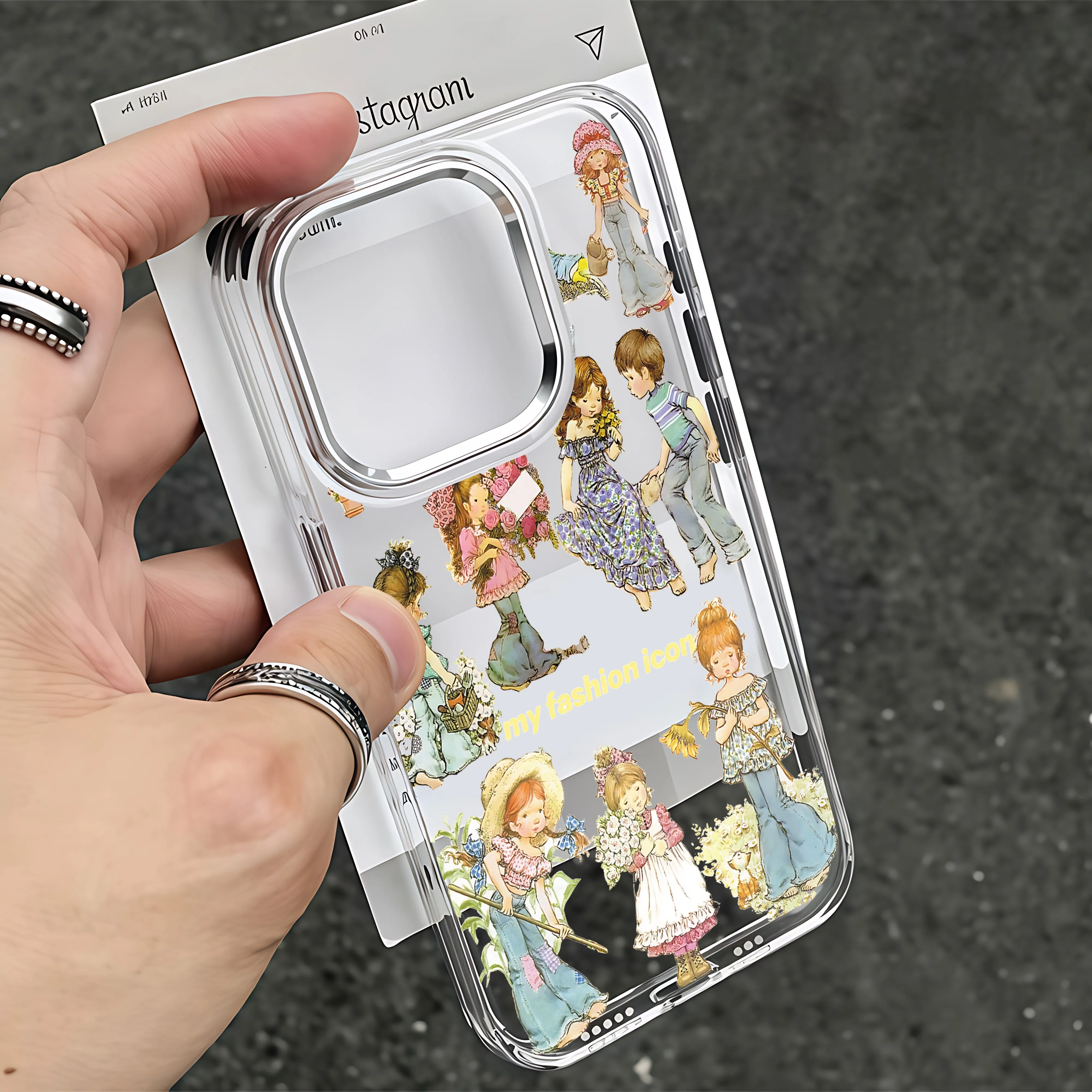 Vintage Art Sarah Kay Phone Case - Charming Retro Design