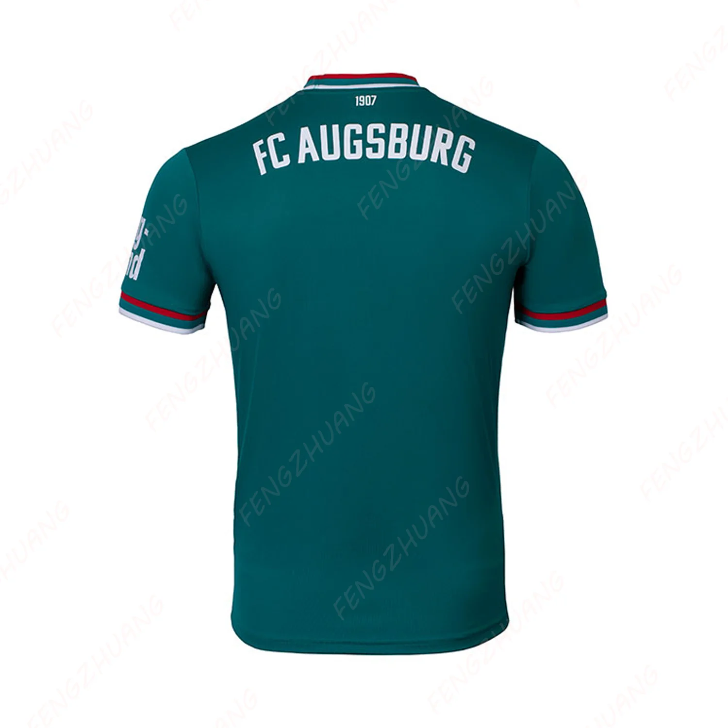 Augsburg 24-25 away Jersey Outdoor Sweat Absorbent Quick Dry Soccer Jersey Summer Classic Casual Loose T-Shirt 3