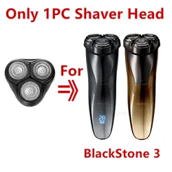 Enchen Shaver Replacement Head with Waterproof Dual-Layer Steel Blades (For BlackStone 3)