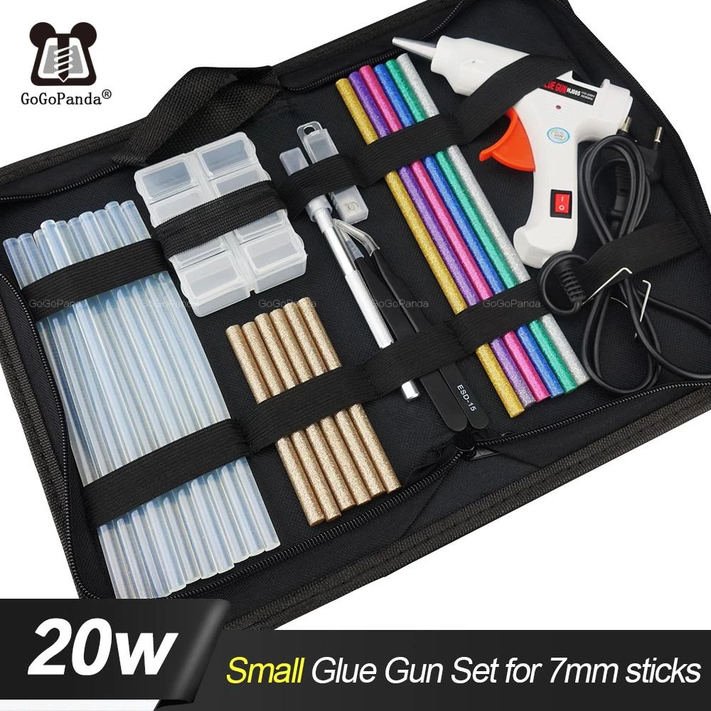 Electric Hot Melt Glue Gun Kit with Glue Sticks Repair Tool Heat DIY Art Crafts