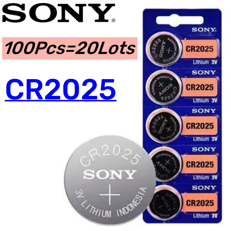 Remote Control Battery Lithium Ion Battery Replacement Battery 100Pcs Original SONY CR2032 3V Lithium Batteria For Watch Calculator Clock Remote