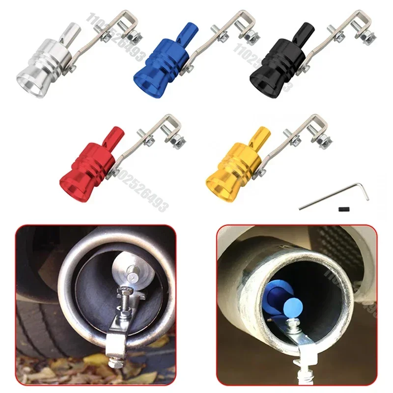Exhaust Sounder Universal Turbine Exhaust Whistle Modified Exhaust Sound Simulator Motorcycle Tailpipe Automobile Pipe