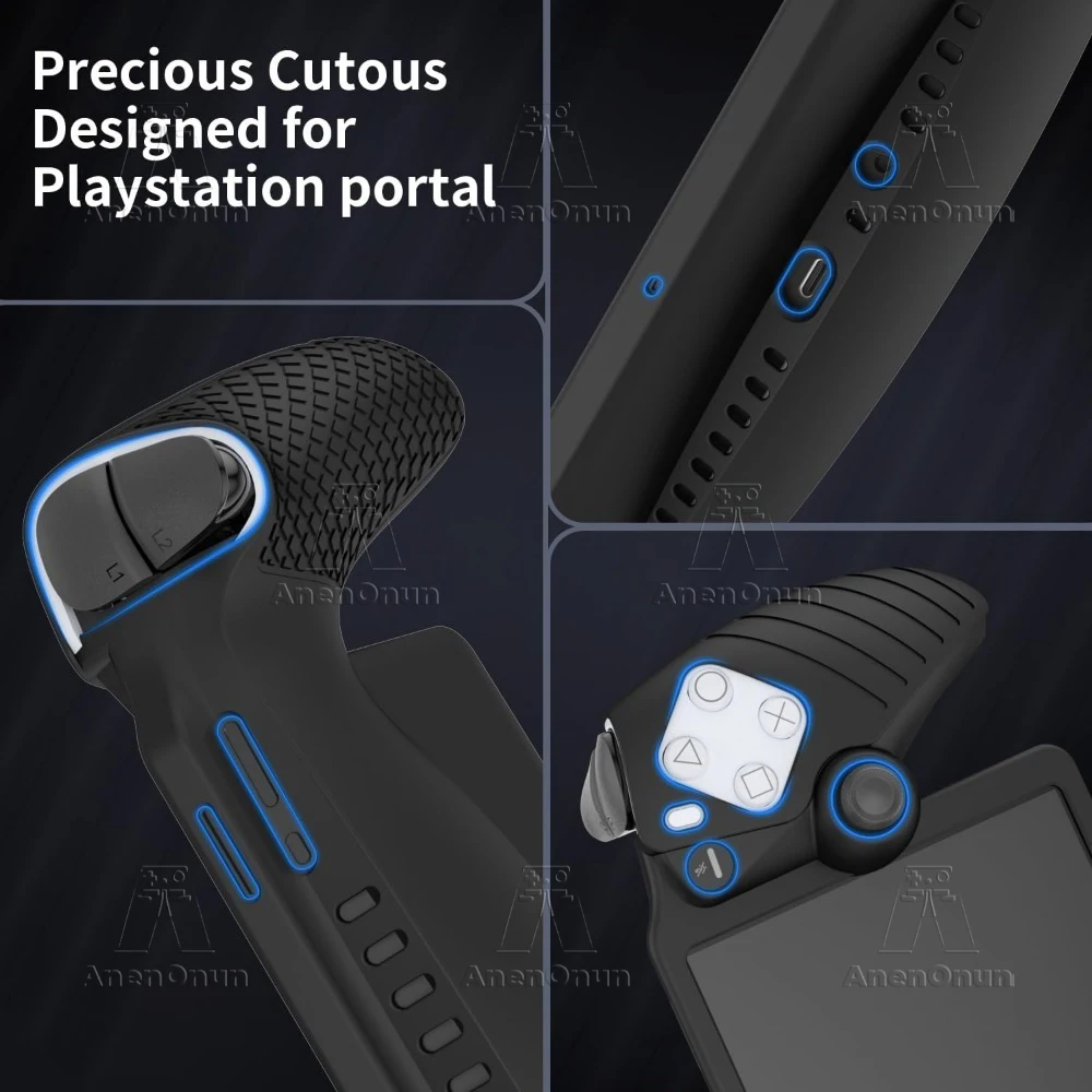 Silicone Shockproof Non-Slip Protective Case - Black