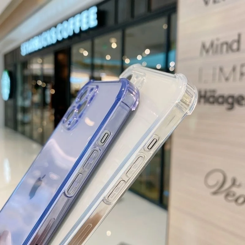 Candy Color Ultra-Thin Airbag Shockproof Transparent Case