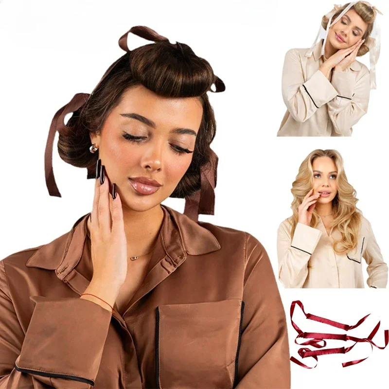 Hair Styling Tool Hair Curling Tools Heatless Hair Curler Lazy Hair Rollers No Heat Curling Rods Headband Soft Curlers Overnight Sleeping Curls Styling Tools