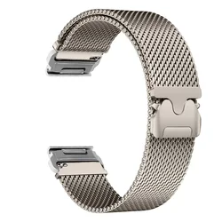 Magnetic Stainless Steel Quick Fit Bracelet Band Strap - 22mm (Titanium colour S)