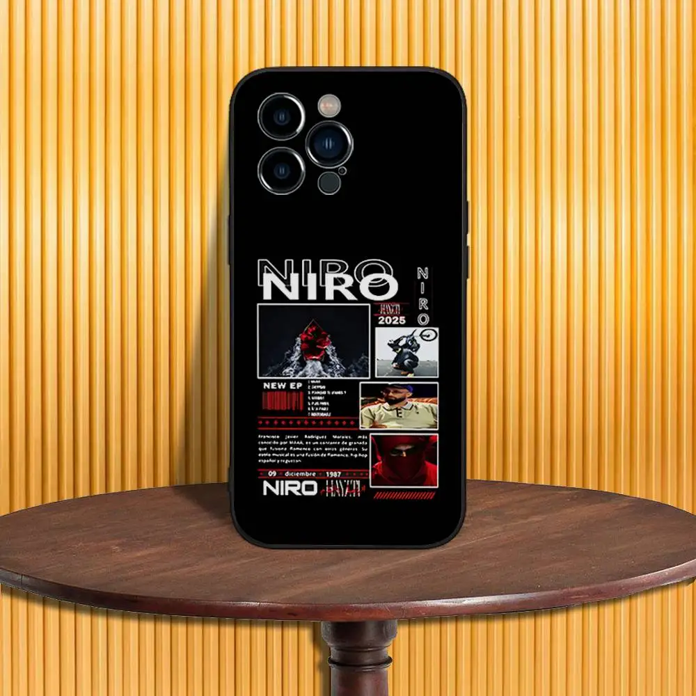 Sleek Soft Black Phone Case by N-NIRO OX7